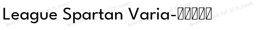 League Spartan Varia字体转换